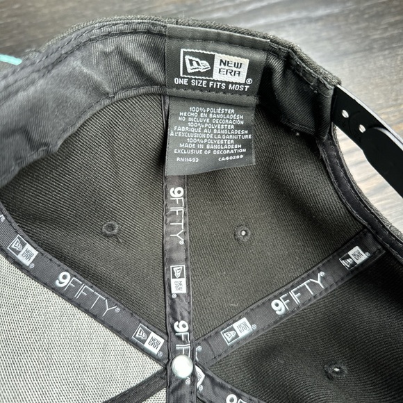 Dude Perfect 9fifty Black and Teal Hat - Picture 5 of 5